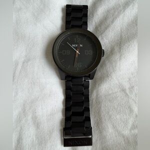 Nixon “The Corporal” Matte Black Stainless Steel Watch